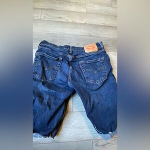 Levi's Dark Blue Denim Cut-Offs